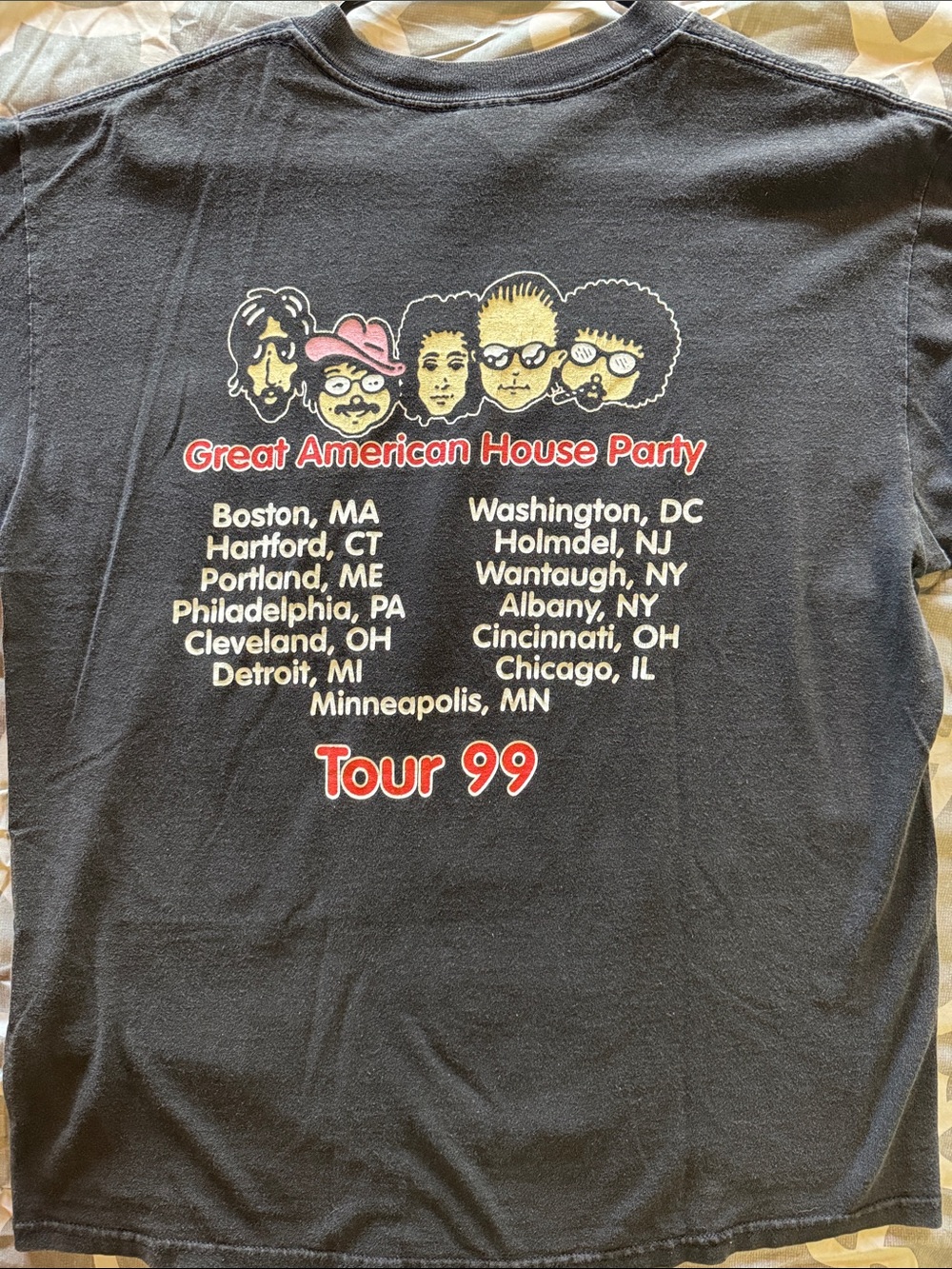 Vintage 1999 The J. Geils Band “Great American House Party” Tour tee - Picture 3 of 3